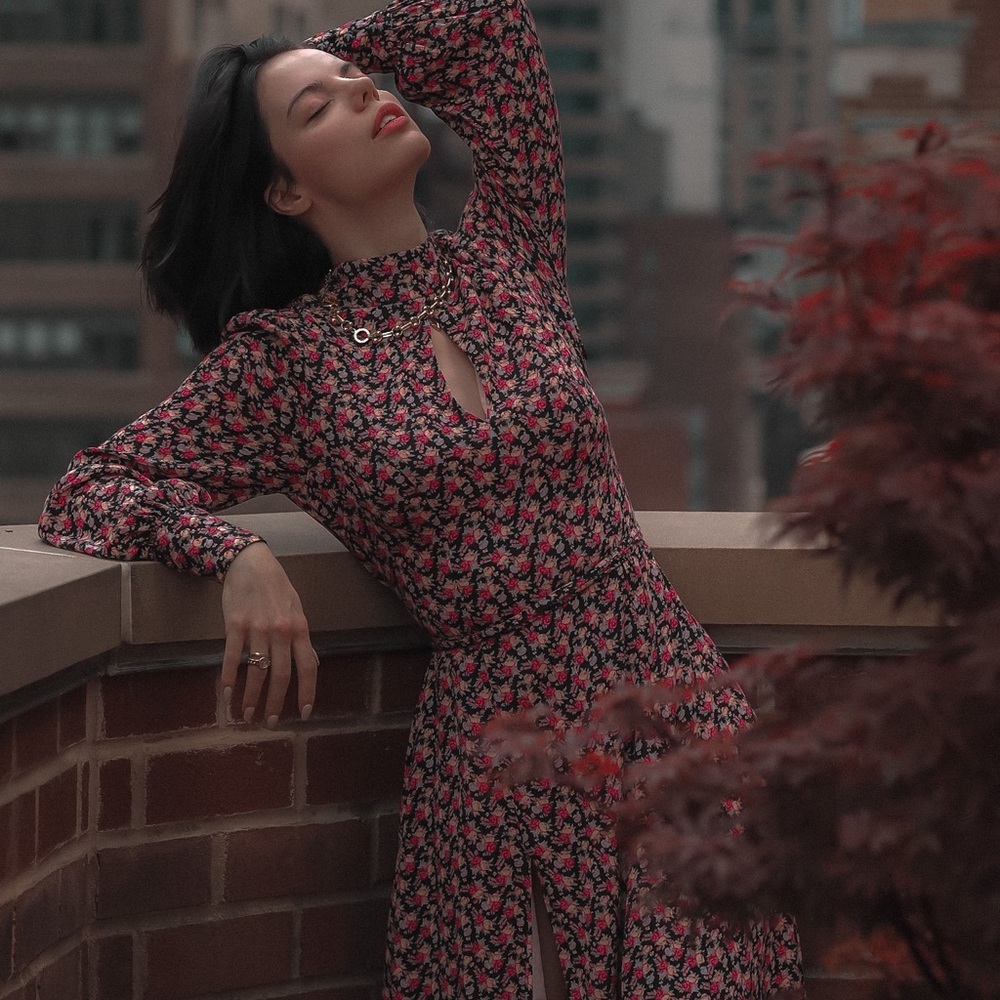 Floral maxi dress